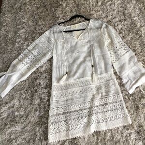 White lace cover up